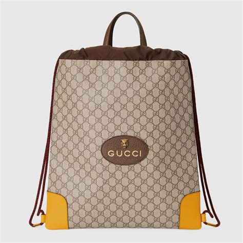 zaino in tessuto tecnico replica gucci|Zaino con coulisse 'Gucci Courrier GG Supreme'.